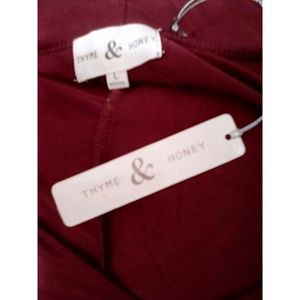 Tops - Thyme & Honey Women's Top Sz L Bordeaux Tops - Thyme & Honey Women's Top Sz L Bordeaux